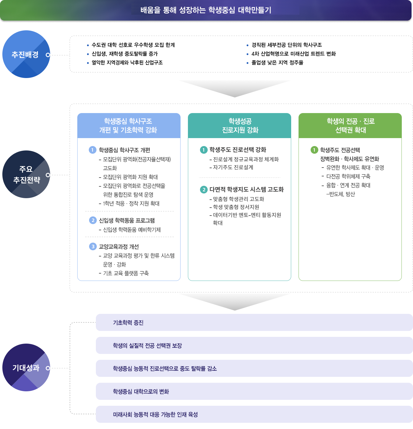 학생 전공선택,진로 지원 확대